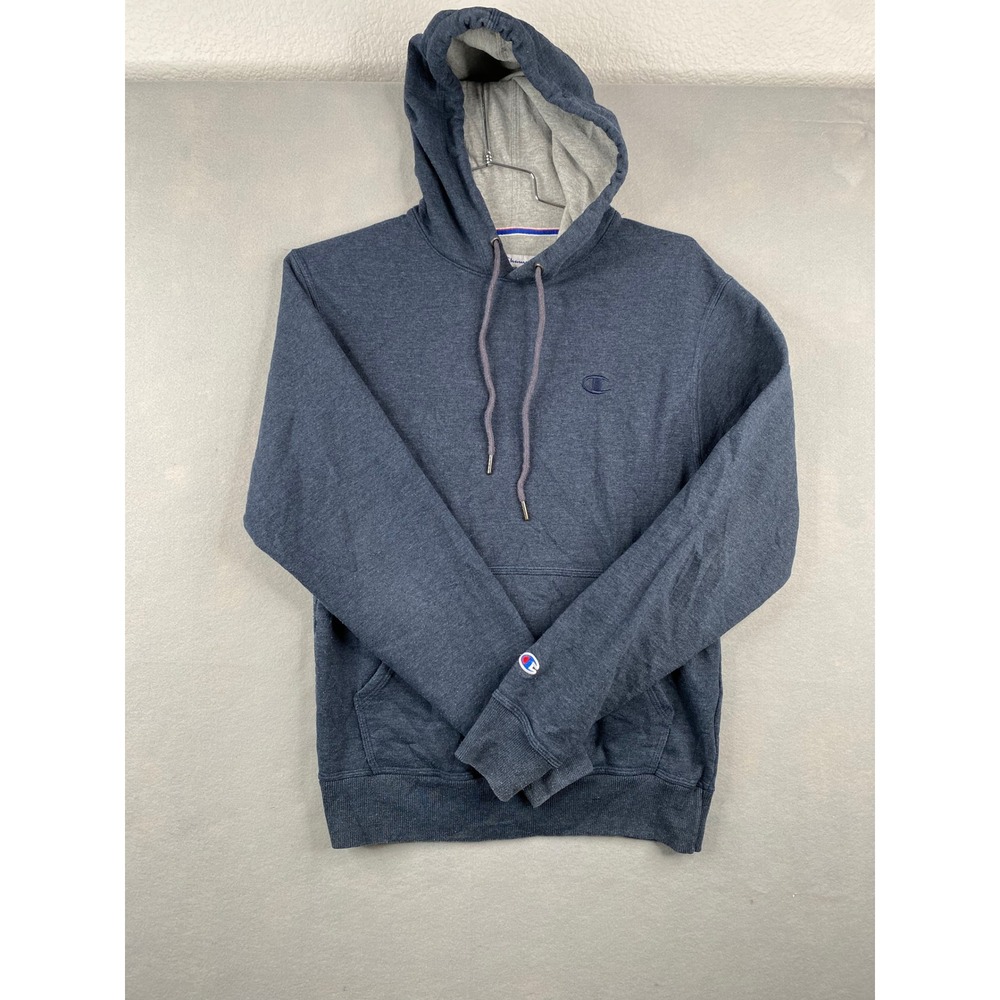 Champion Authentic Athleticwear Mens Small Blue Pullover Hoodie Sweatshirt